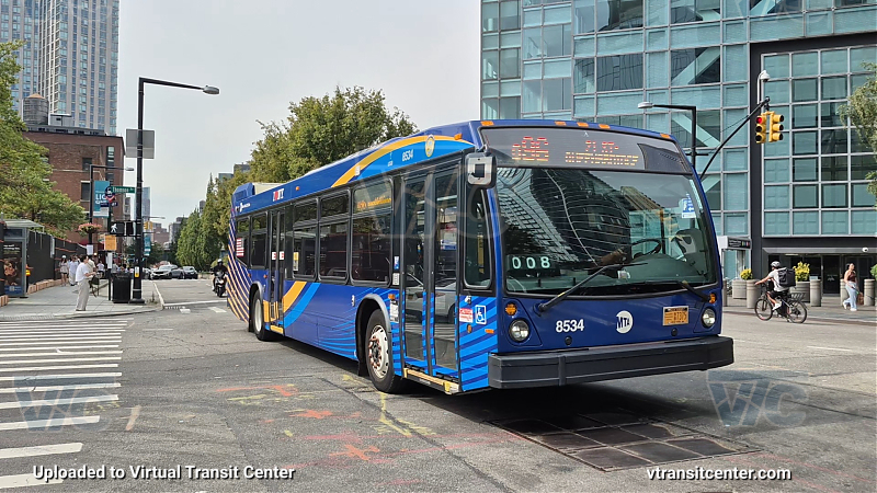 New York City Transit Bus #8534 on the Q96 E/F shuttle
New York City Transit Bus #8534 on the Q96 E/F shuttle
