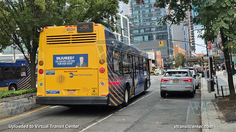 New York City Transit Bus #8534 on the Q96 E/F shuttle
New York City Transit Bus #8534 on the Q96 E/F shuttle
