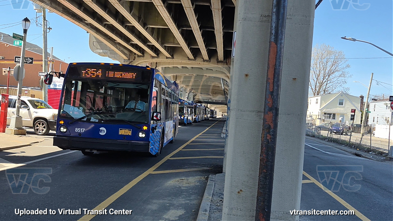 New York City Transit Bus #8517 on the T354 A shuttle 
New York City Transit Bus #8517 on the T354 A shuttle 
