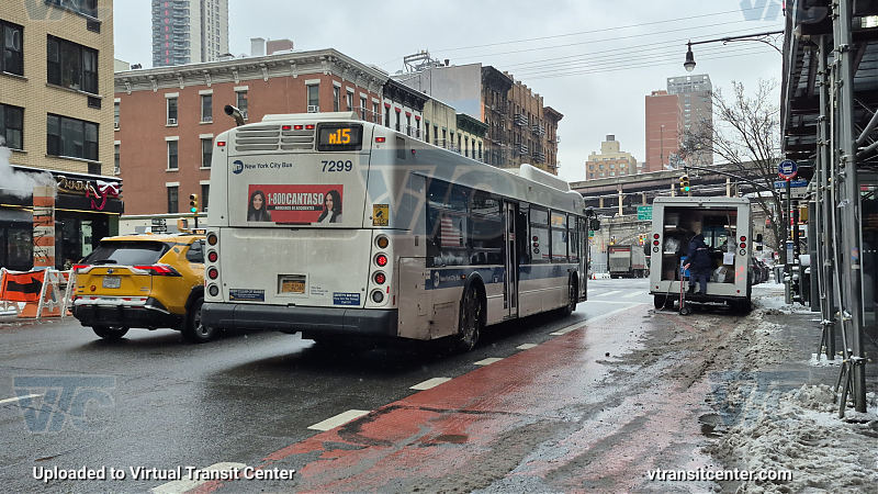 New York City Transit #7299 on the M15 Local
New York City Transit #7299 on the M15 Local
