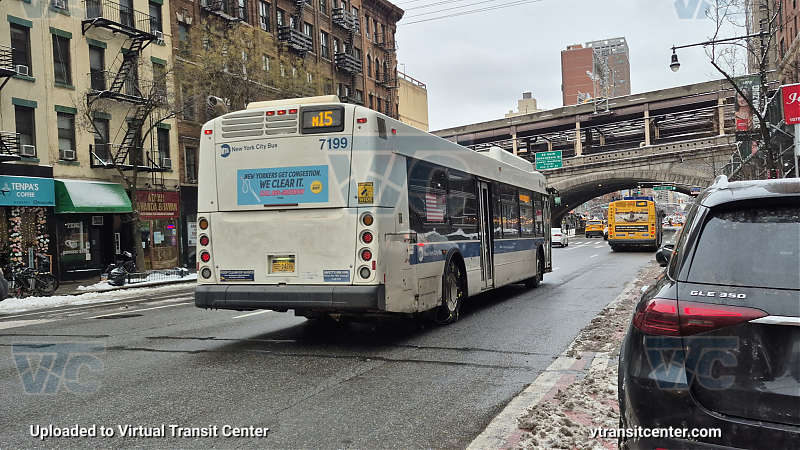 New York City Transit #7199 on the M15 Local
New York City Transit #7199 on the M15 Local
