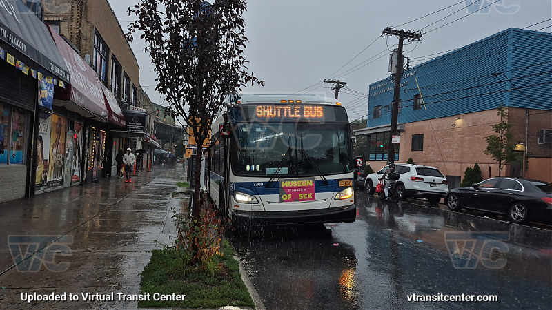 New York City Transit #7300 on the T453 3 shuttle 
New York City Transit #7300 on the T453 3 shuttle 

