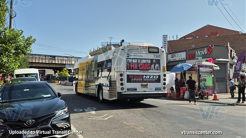 New York City Transit #7392 on the T324 7 shuttle 
New York City Transit #7392 on the T324 7 shuttle 
