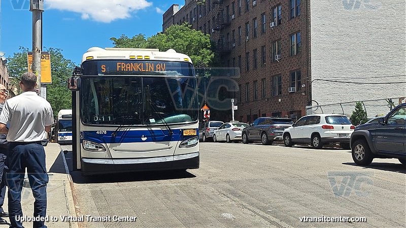 2011 NFI XD40 #4878 on the Franklin Ave Shuttle
2011 NFI XD40 #4878 on the Franklin Ave Shuttle
