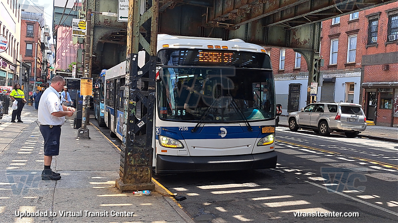 MTA New York City 7256 on the J/M shuttle 
2015 NFI XD40 #7256 on the J/M shuttle 
