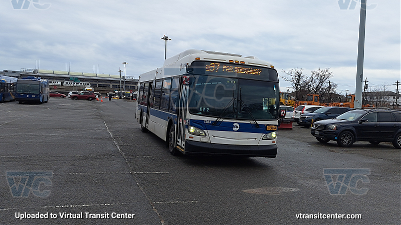 MTA New York City 7384 on the Q97 A shuttle 
2015 NFI XD40 #7384 on the Q97 A shuttle 
