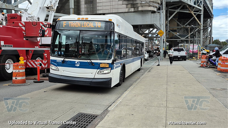 2011 NFI XD40 #4859 on the F shuttle 
2011 NFI XD40 #4859 on the F shuttle 

