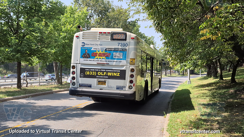 MTA New York City 7390 on the Q127 Dragon Boat Shuttle 
2015 NFI XD40 #7390 on the Q127 Dragon Boat Shuttle 
