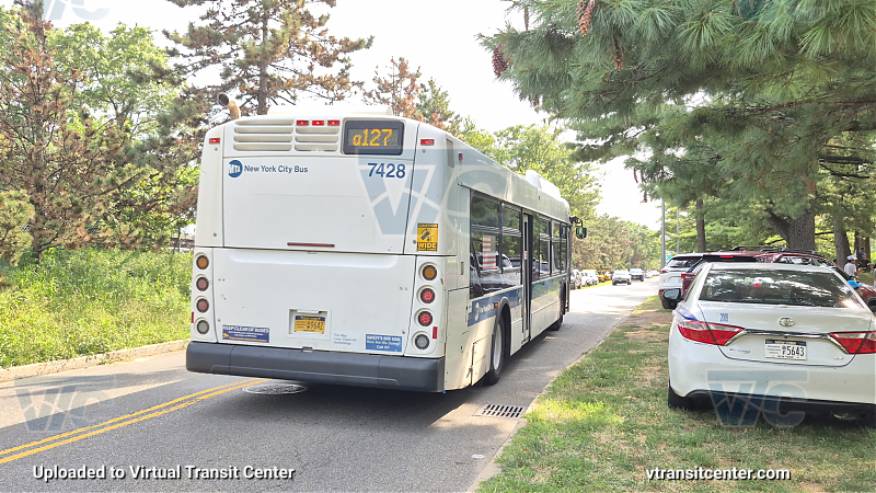 MTA New York City 7428 on the Q127 Dragon Boat Shuttle 
2015 NFI XD40 #7428 on the Q127 Dragon Boat Shuttle 
