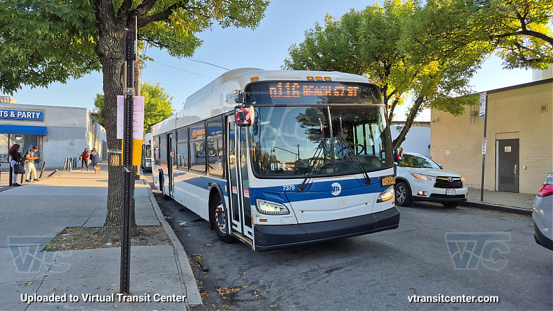 MTA New York City 7379 on the Q116 A shuttle 
2015 NFI XD40 #7379 on the Q116 A shuttle 
