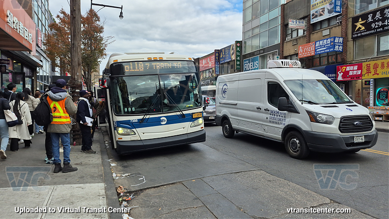 MTA New York City 7388 on the T321 7 shuttle (signed to Q118)
2015 NFI XD40 #7388 on the T321 7 shuttle (signed to Q118)
