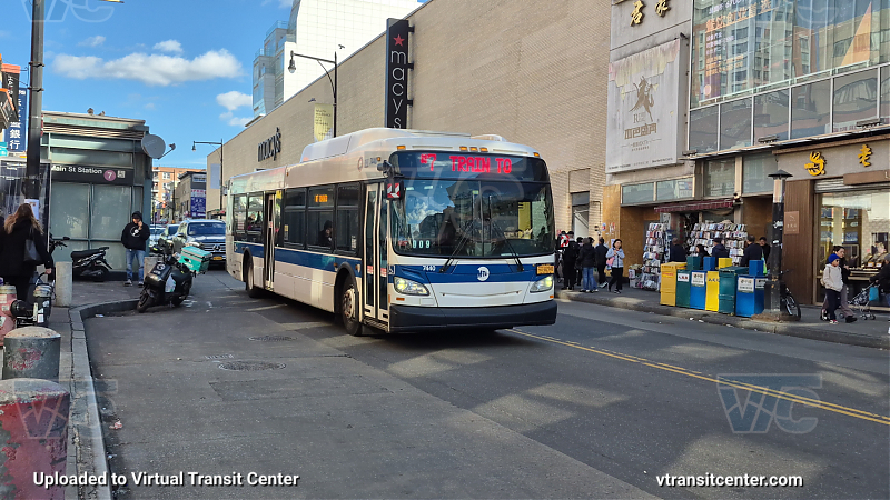 MTA New York City 7440 on the T321 7 shuttle 
2015 NFI XD40 #7440 on the T321 7 shuttle 
