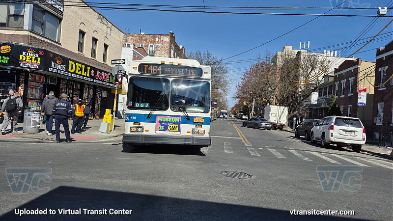 MTA New York City 410 on the T464 Q shuttle 
T464 to Prospect Park
