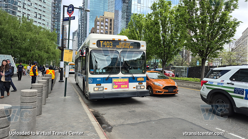 MTA New York City 461 on the T403 G shuttle 
Route T403 Bedford - Nostrand Avenue
