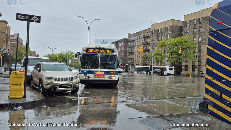 MTA New York City 347 on the 4 shuttle 
2012 NFI C40LF #347 on the 4 shuttle 
