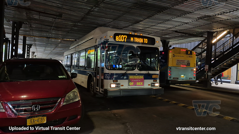 MTA New York City 467 on the B107 M shuttle 
2012 NFI C40LF #467 on the B107 M shuttle 
