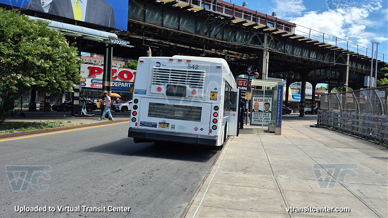 MTA New York City 542 on the T103 6 shuttle 
2012 NFI C40LF #542 on the T103 6 shuttle 

