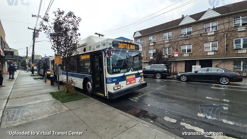 New York City Transit Bus #490 on the T453 3 shuttle 
New York City Transit Bus #490 on the T453 3 shuttle 
