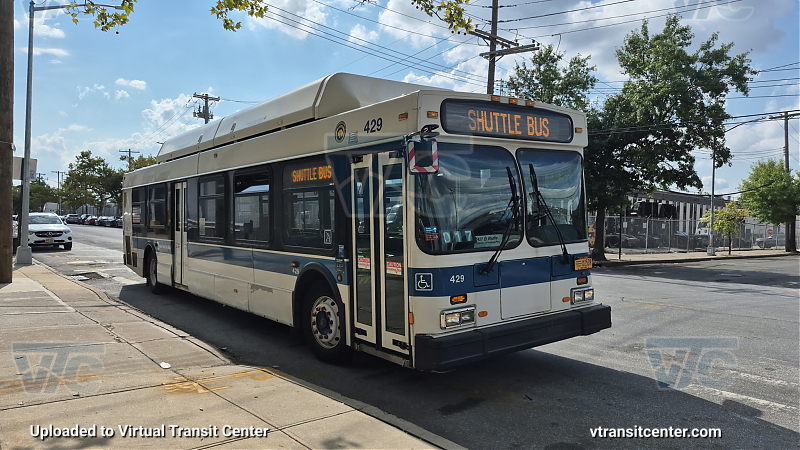 New York City Transit #429 on the T427 L shuttle 
New York City Transit #429 on the T427 L shuttle 
