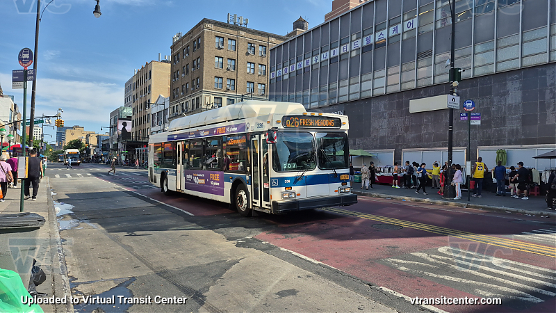 2012 NFI C40LF #336 on the Q26
2012 NFI C40LF #336 on the Q26

