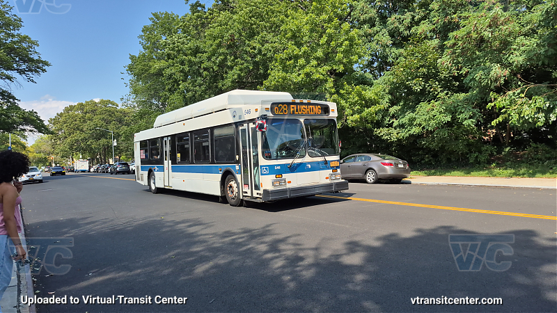 MTA New York City 546 on the Q28 Rush School Tripper 
2012 NFI C40LF #546 on the Q28 Rush School Tripper 
