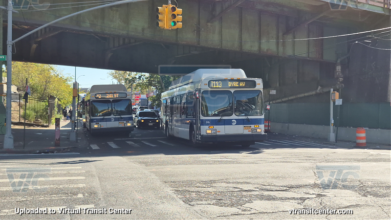 MTA New York City 315 on the T113 5 shuttle & #313 on the 2 shuttle
2011 NFI C40LF #315 on the T113 5 shuttle & #313 on the 2 shuttle 
