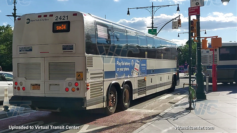 MTA New York City 2421 on the SIM34
2011 Prevost X3-45 #2421 on the SIM34
