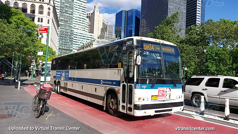 MTA New York City 2421 on the SIM34
2011 Prevost X3-45 #2421 on the SIM34
