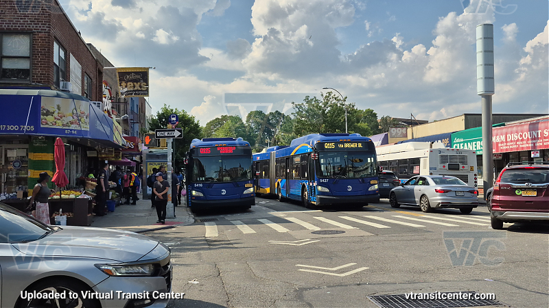 MTA New York City 5416 #5427 on the Q115
2015 NFI XD60 #5416 #5427 on the Q115
