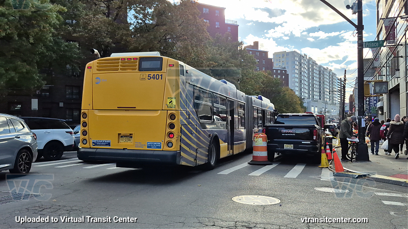 MTA New York City 5401 on the T321 7 shuttle 
2015 NFI XD60 #5401 on the T321 7 shuttle 
