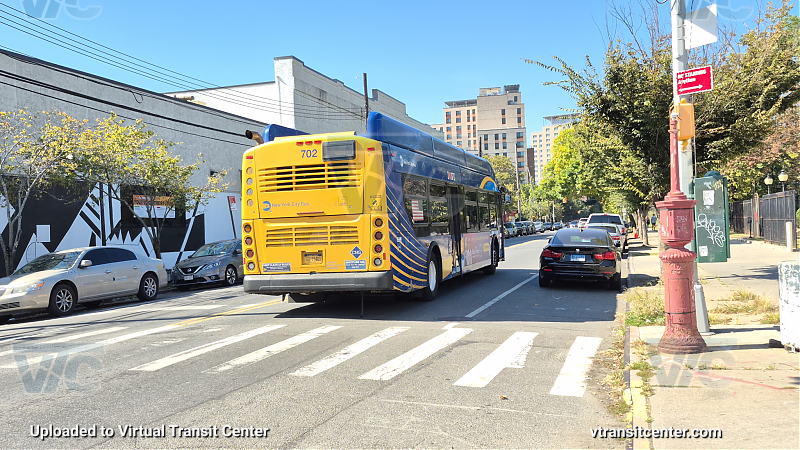 New York City Transit Bus #702 on the T113 5 shuttle 
New York City Transit Bus #702 on the T113 5 shuttle 
