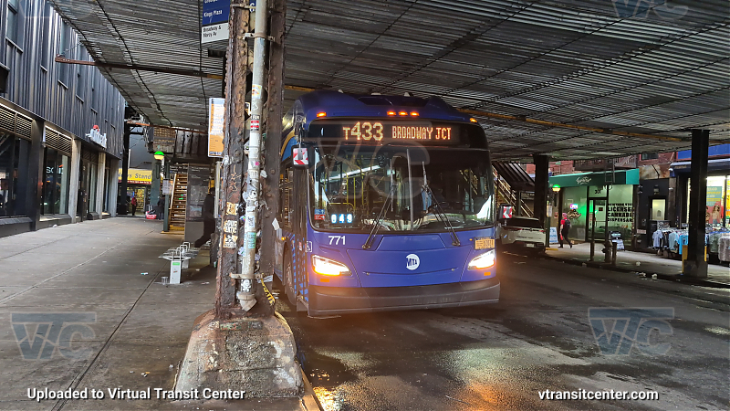 New York City Transit Bus #771 on the T433 J shuttle
New York City Transit Bus #771 on the T433 J shuttle
