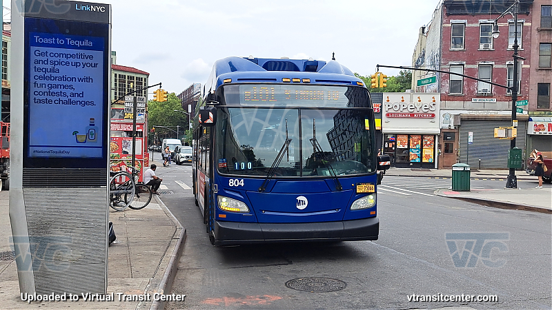 2017 New Flyer XN40 #804 on the B101 Franklin Ave Shuttle 
2017 New Flyer XN40 #804 on the B101 Franklin Ave Shuttle 
