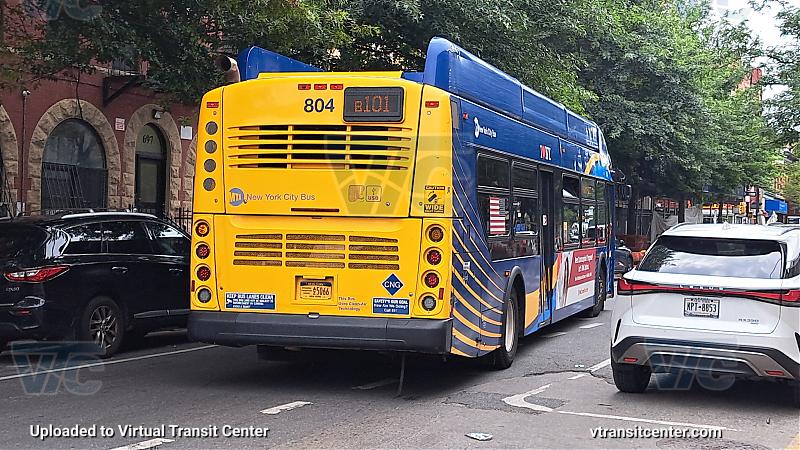 2017 New Flyer XN40 #804 on the B101 Franklin Ave Shuttle 
2017 New Flyer XN40 #804 on the B101 Franklin Ave Shuttle 
