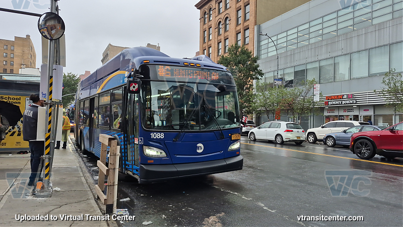 MTA New York City Transit #1088 on the T102 6 shuttle 
MTA New York City Transit #1088 on the T102 6 shuttle 
