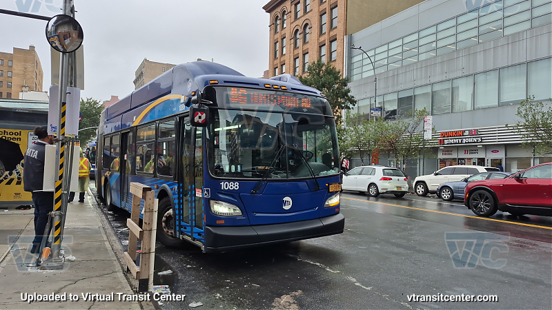 MTA New York City Transit #1088 on the T102 6 shuttle 
MTA New York City Transit #1088 on the T102 6 shuttle 
