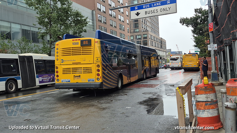 MTA New York City Transit #1088 on the T102 6 shuttle 
MTA New York City Transit #1088 on the T102 6 shuttle 

