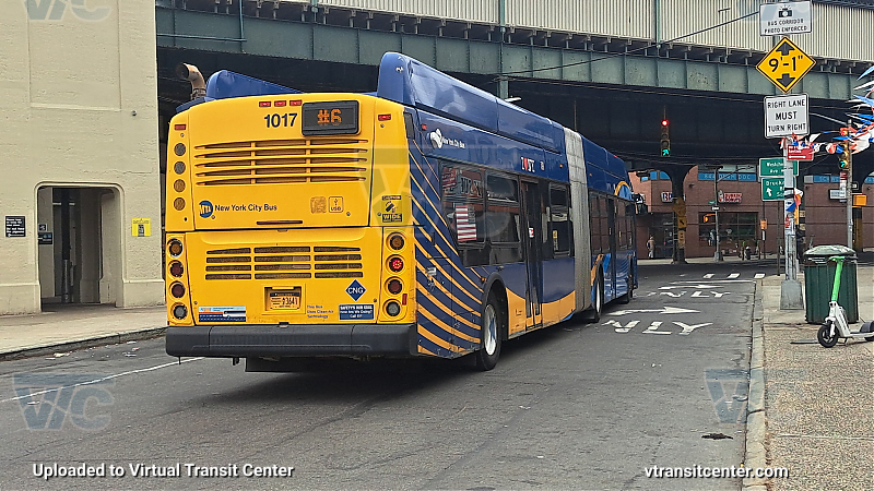 2018 NFI XN60 #1017 on the 6 shuttle
2018 NFI XN60 #1017 on the 6 shuttle
