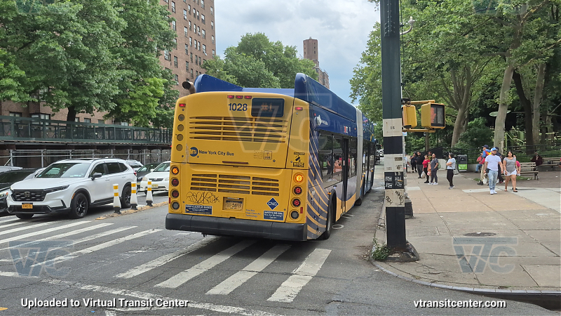 MTA New York City 1028 on the 1 shuttle 
2018 NFI XN60 #1028 on the 1 shuttle 
