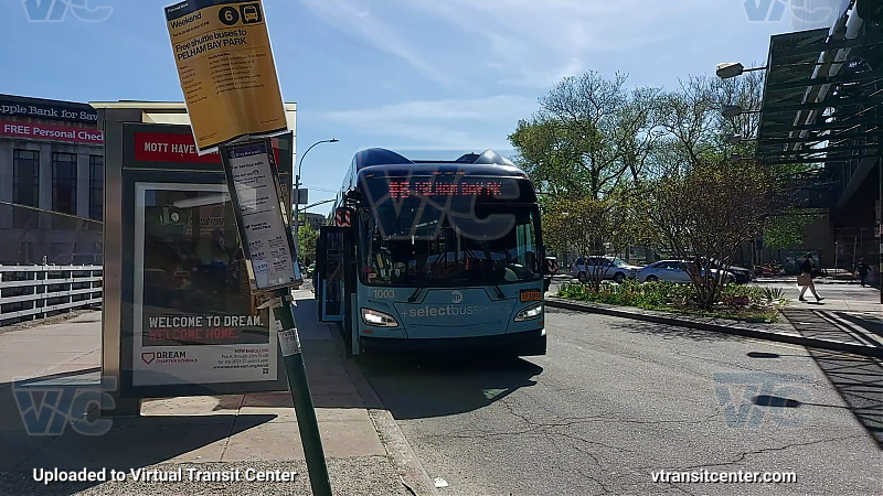 MTA New York City 1003 on the 6 shuttle
2018 NFI XN60 #1003 on the 6 shuttle
