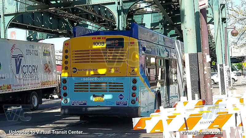 MTA New York City 1003 on the 6 shuttle
2018 NFI XN60 #1003 on the 6 shuttle
