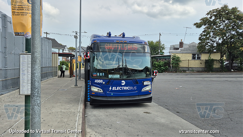 New York City Transit #4988 on the T427 L shuttle 
New York City Transit #4988 on the T427 L shuttle 
