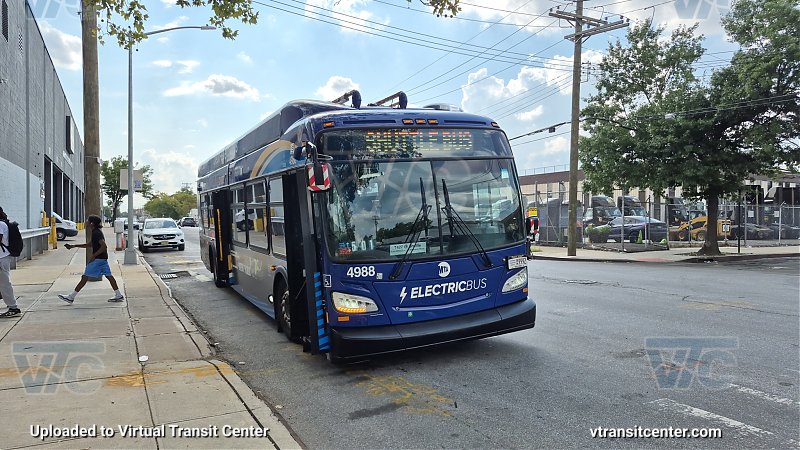 New York City Transit #4988 on the T427 L shuttle 
New York City Transit #4988 on the T427 L shuttle 
