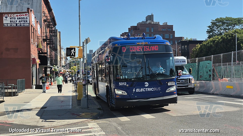 MTA New York City 5012 on the D shuttle 
2023 NFI XE40 #5012 on the D shuttle 
