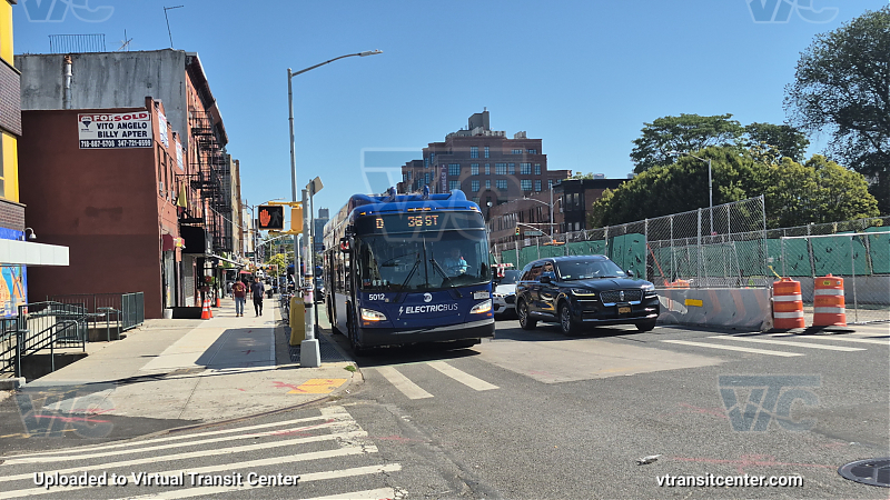 MTA New York City 5012 on the D shuttle 
2023 NFI XE40 #5012 on the D shuttle 
