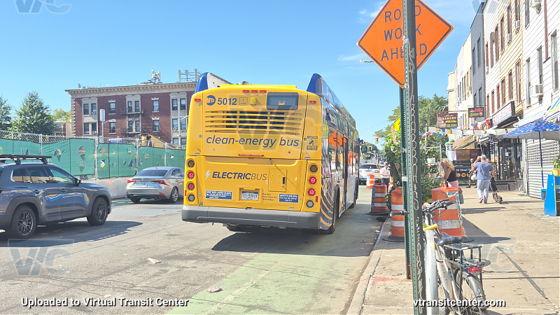 MTA New York City 5012 on the D shuttle 
2023 NFI XE40 #5012 on the D shuttle 
