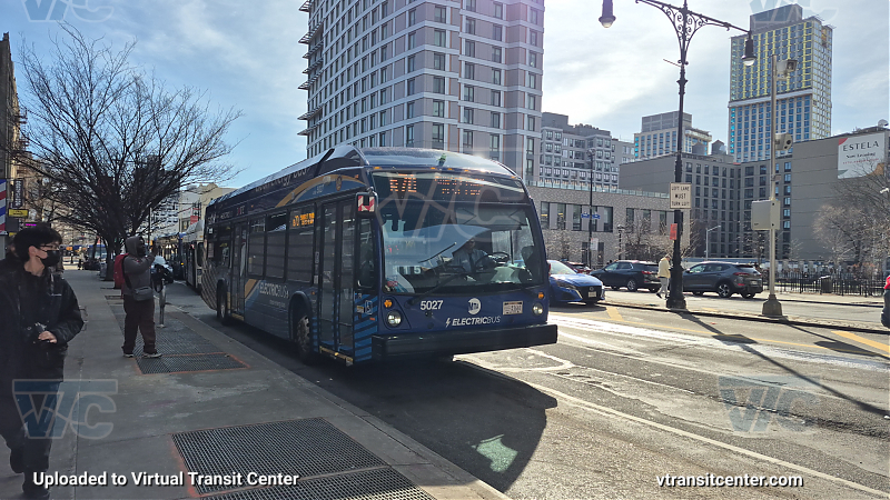 MTA New York City 5027 on the 2 shuttle 
2024 Nova LFS #5027 on the 2 shuttle 
