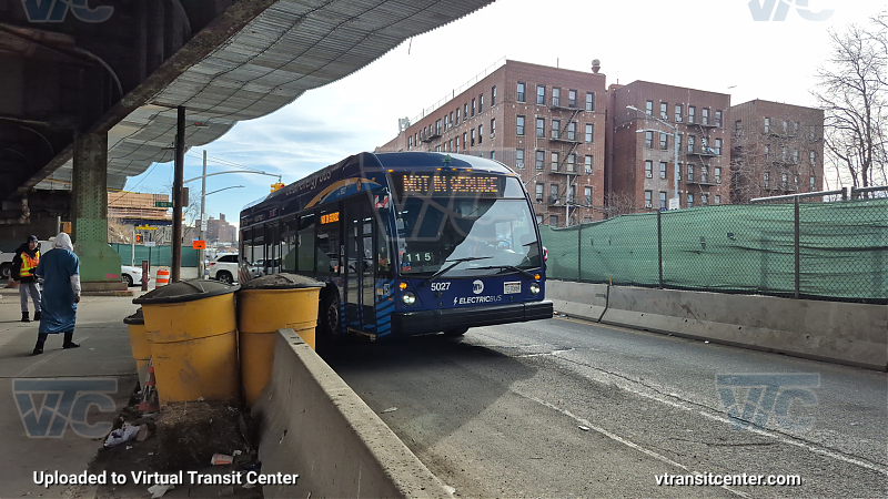 MTA New York City 5027 on the 2 shuttle 
2024 Nova LFS #5027 on the 2 shuttle 
