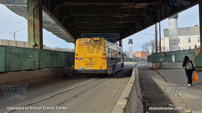 MTA New York City 5027 on the 2 shuttle 
2024 Nova LFS #5027 on the 2 shuttle 
