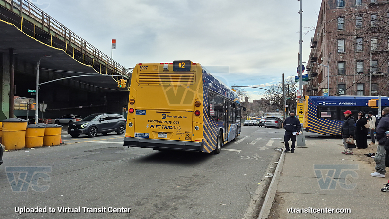 MTA New York City 5027 on the 2 shuttle 
2024 Nova LFS #5027 on the 2 shuttle 
